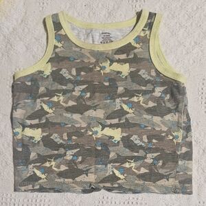 ⭐️$2 Just Add To Cart | George Camouflage Tank Top with Blue and Yellow Accents